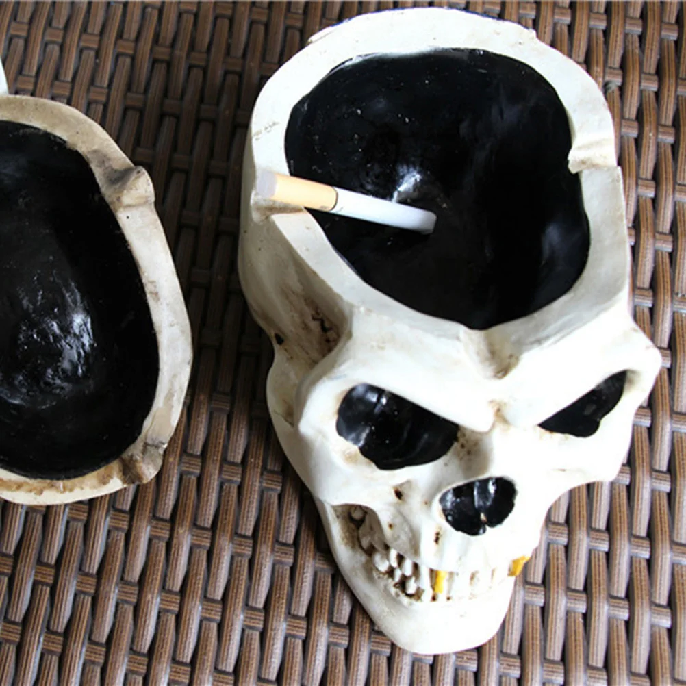 

Ash Tray Goth Skull Serving Pirate Decorations Accessories Decorative Party Supplies