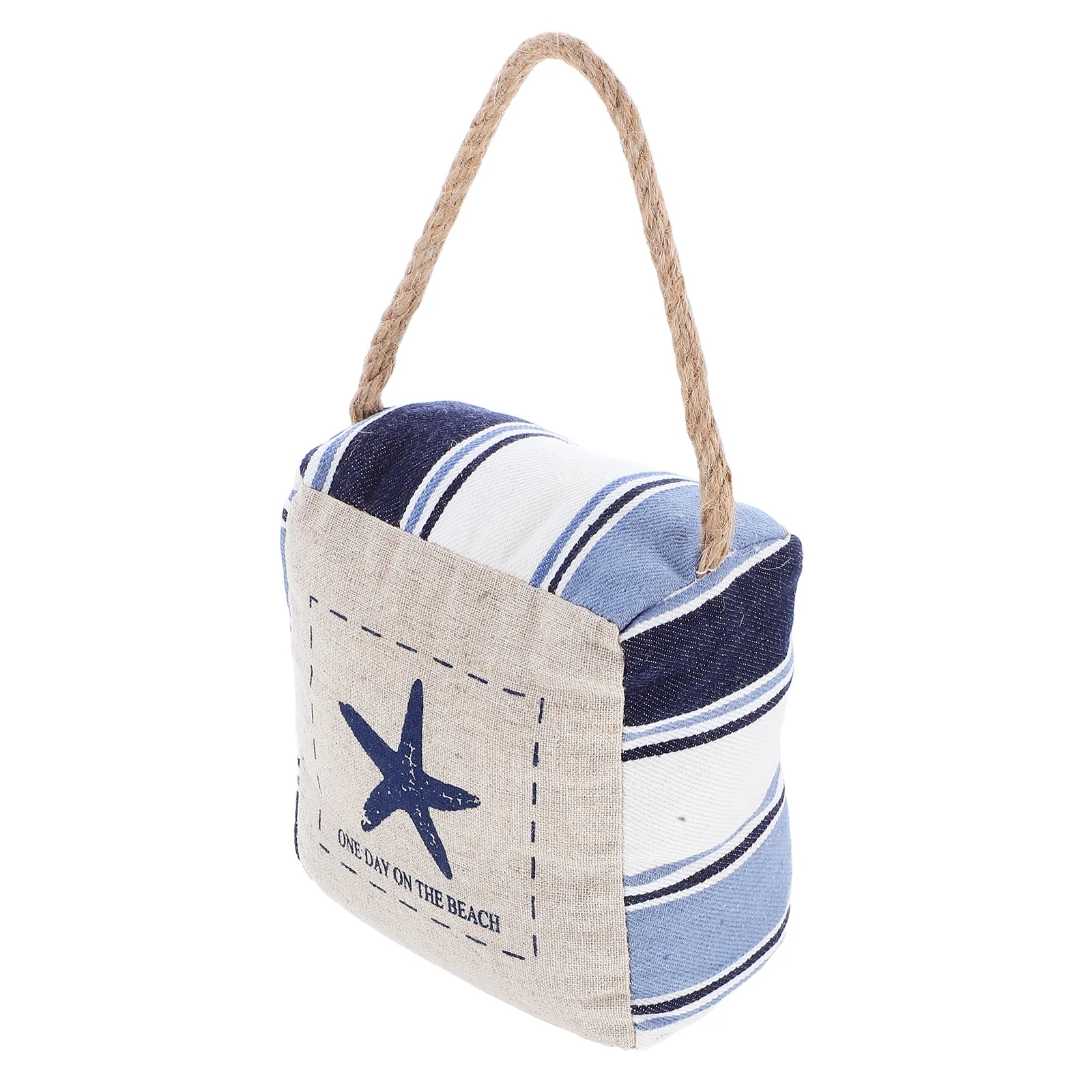 

Mediterranean Style Fabric Door Stopper Heavy Duty Sand Filled Floor Protector For Bedroom Bathroom Room Decorative