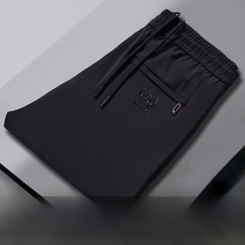 

Summer Casual Outdoor Men's Straight Leg Loose Fit Trousers Youthful Vitali Sle mid Waist Slightly Stretchy Long Pants