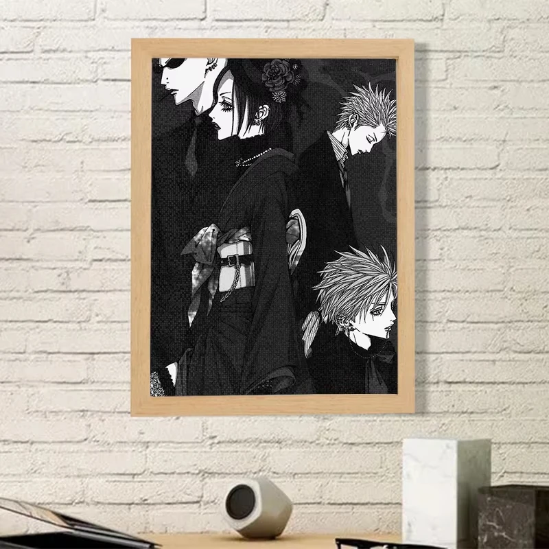 Black Stones Posters for Wall Decor Anime Poster Home Decorations NANA Large Paintings Modern Living Room Decoration Canvas Art