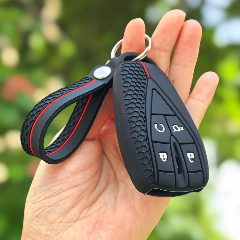 Keychain For Changan Unit Unik CS35 CS55 CS75 Plus UNI-V Oshan Z6 X5 X7 Plus Silicone Car Romote Key Caps Holder