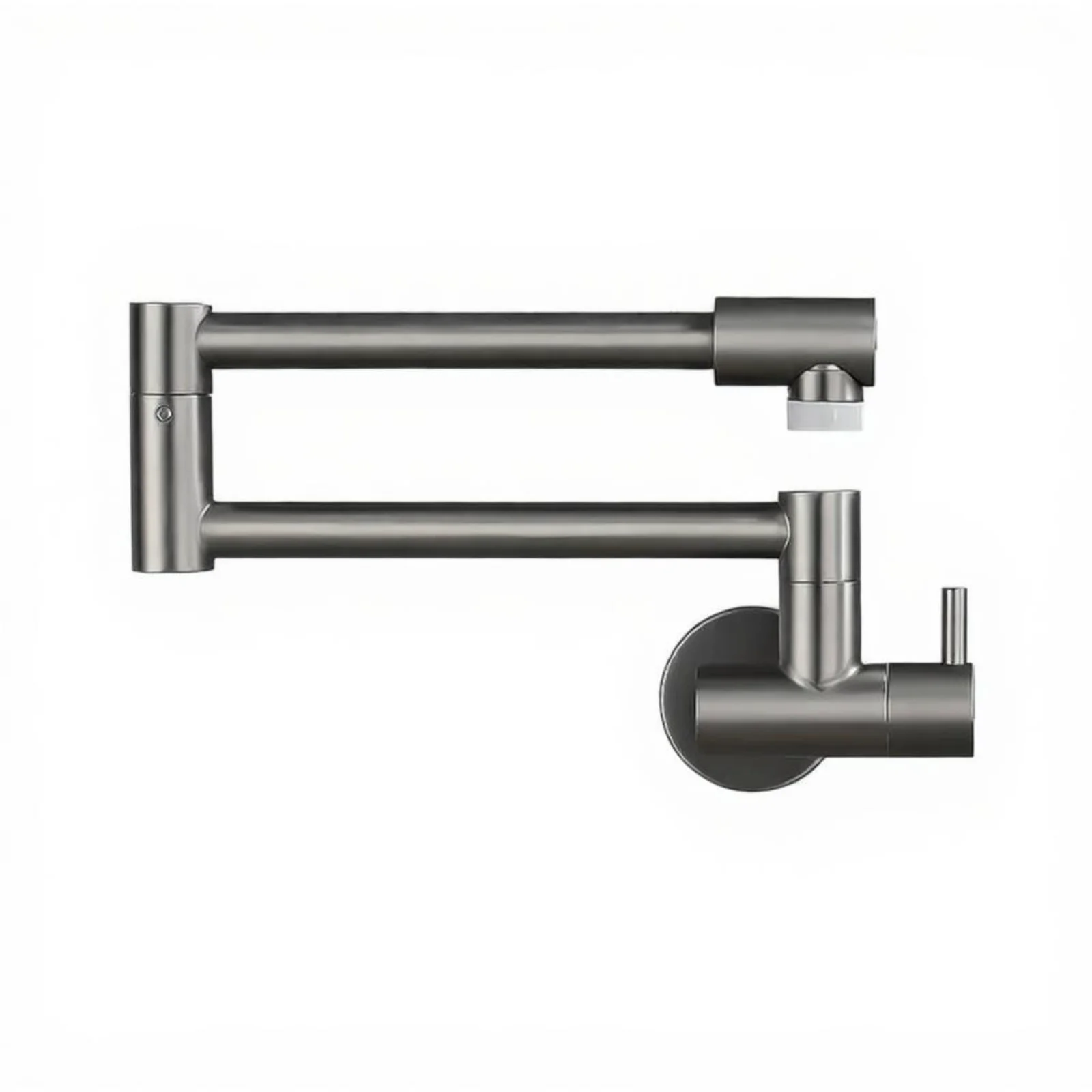 robinet-de-cuisine-pliant-acier-inoxydable-360-°-bec-rotatif-poignee-unique-mural-extensible