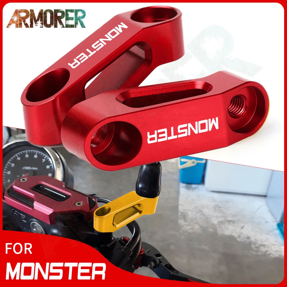 

Motorcycle Accessories For Ducati Monster Diesel Monster 796 696 659 821 1200 Rearview Mirrors Extension Riser Extend Adapter