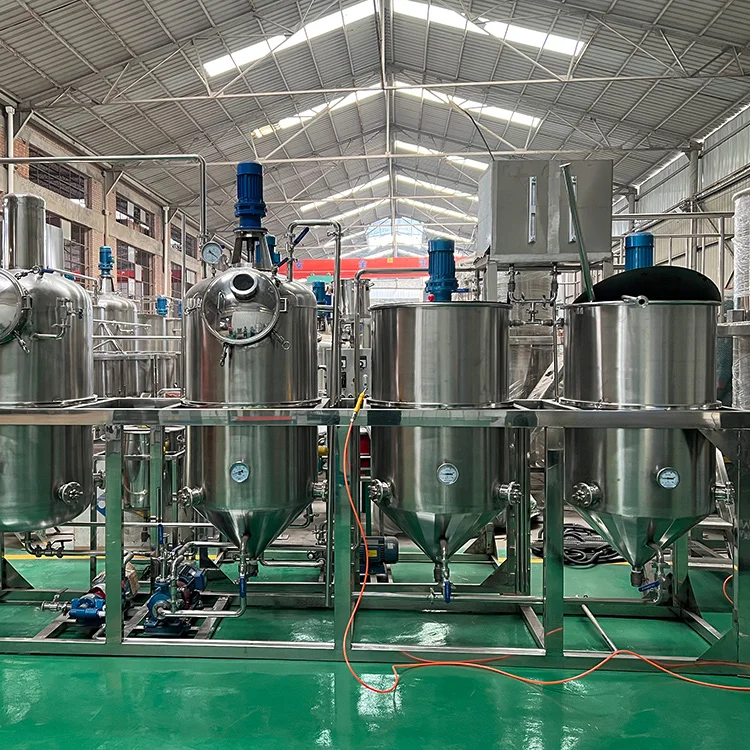 Philippines Bestused Motor Oil Refinery Machine for Sale Palm Edible Crude Oil Refining Large Capacity