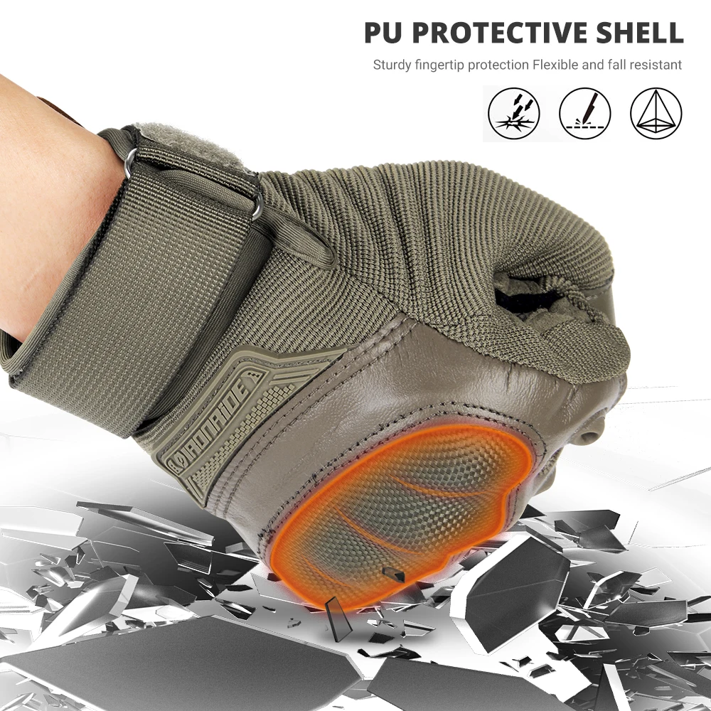 

Motorcycle Gloves Wear-resistant Non-slip Fighting Military Riding Outdoor Full Finger Tactical Glove Sports Outdoor Equipment