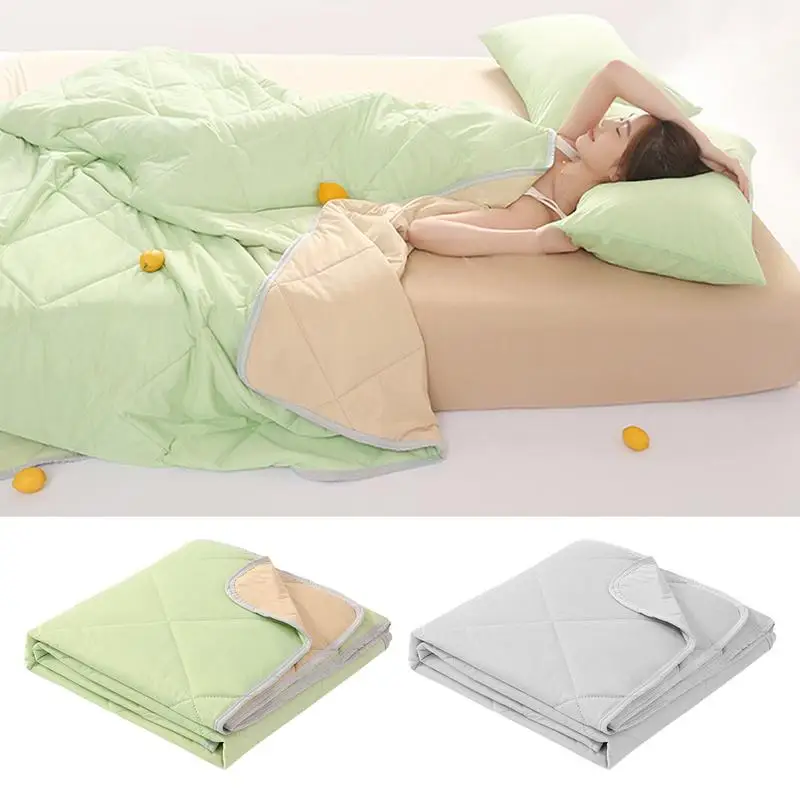 

3 Layers Cooling Blanket Summer Quilt Air Condition Comforter Cold & Cooling Fabric Blanket Cooling For summer Hot Sleepers