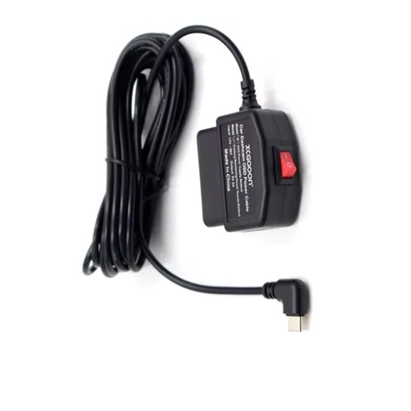 

Type-C Min Micro USB Car Charger Input 12V-40V To 5V/3A Cable Adapter Car Recorder OBD Cable Parking Monitor Power Cable Cord