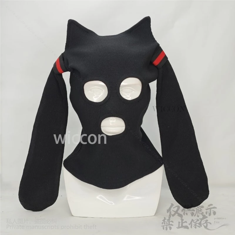 Cosplay Game Project Sekai Mikuuu Cosplay Mask Hat Kawaii Warm Headgear Funny Party Mask Essential Props Gifts Halloween Cos