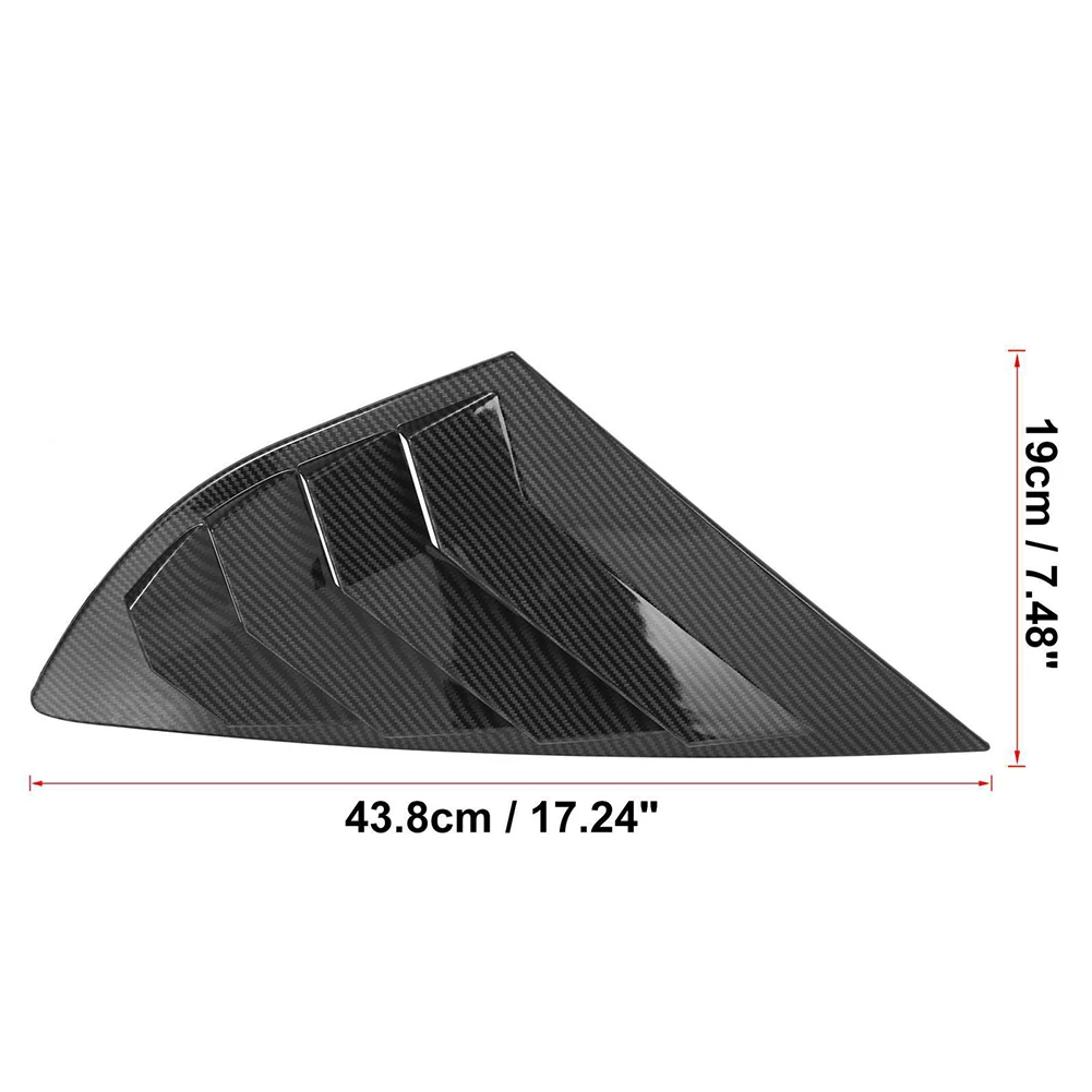 Car Rear Side Door Glass Louvers Cover For Ford For Mondeo For Fusion 2013-2021 Car Triangle Blinds Decorative Frame