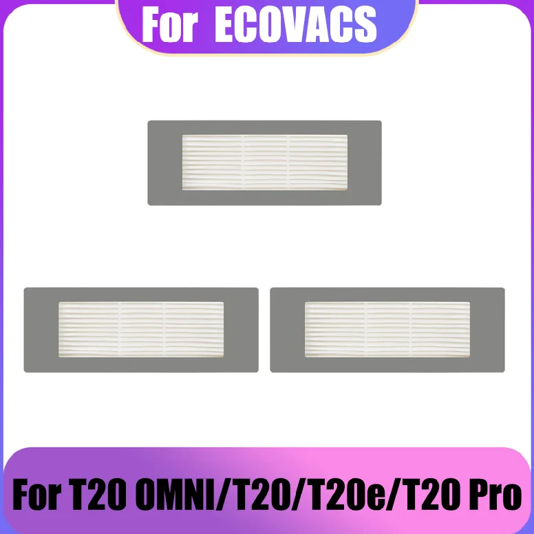 Paquete de 3 filtros Hape para Ecovacs DN55 DN520 DN33 DN36, accesorios para Robot aspirador, repuestos