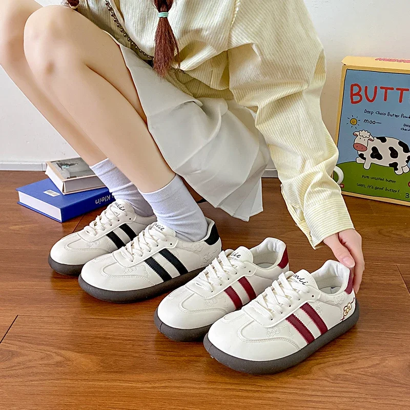 

2025 Hot Selling New Spring Style Fashionable Casual Women's Shoes, Student Campus Style White Shoes Zapatos De Mujer