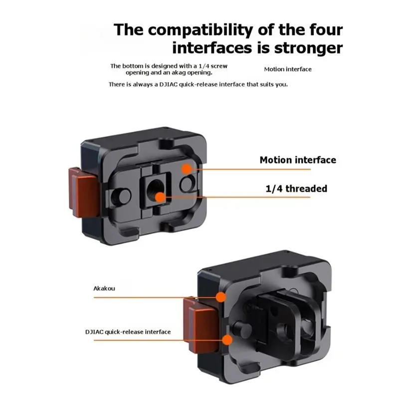 PHILE-Multifunction Quick Release Magnetic Charging Base For DJI Pocket 4 With 1/4