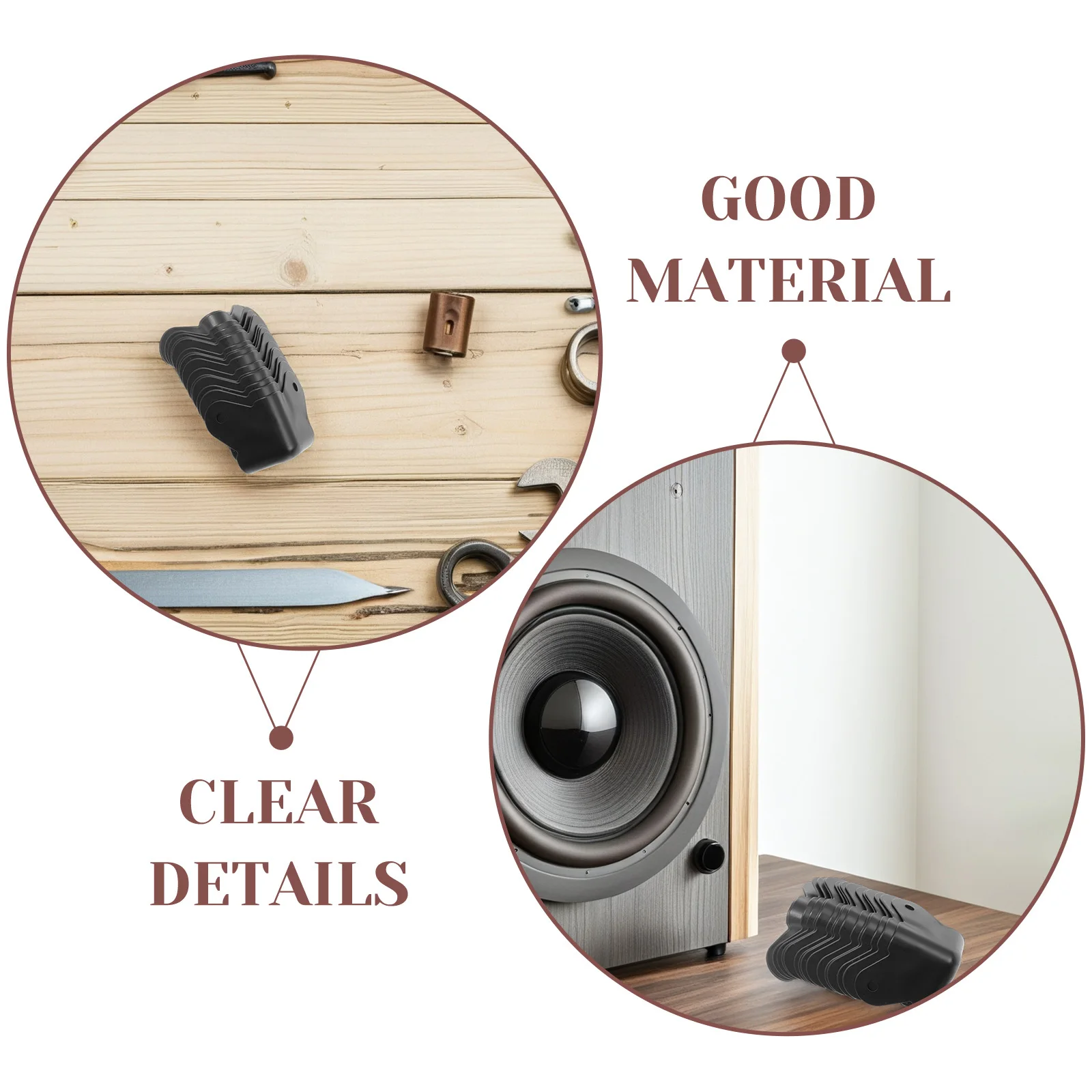 20 قطعة حماة الزوايا المضادة للتصادم المتكلم الحديد التفاف غطاء خزانة الأثاث الحرس المرحلة سلامة المتكلم غطاء الزاوية #4