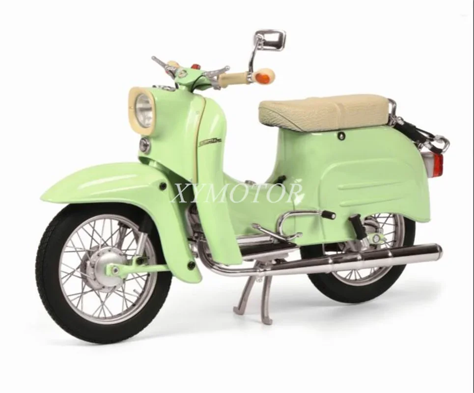 Schuco 1/10 For Simson Schwalbe KR51 Bike Metal Diecast Model Car Toys Gifts Light green Hobby Display Ornaments Collection