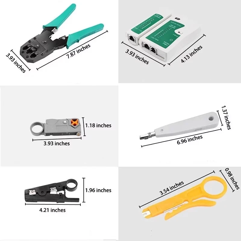 1 Satz fünf Arten von Netzwerk-Toolkit Drahtklemmen-Kombination Netzwerk-Toolkit Haushalts-Handbuch-Tool-Set Hardware-Tools