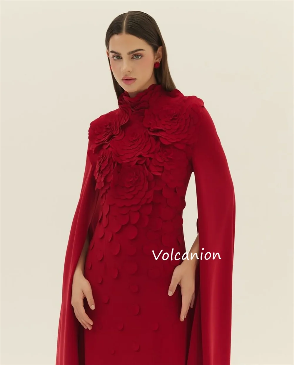 Длинные платья трапециевидной формы с высоким воротником и аппликацией по индивидуальному заказу, классические изысканные вечерние платья для выпускного вечера