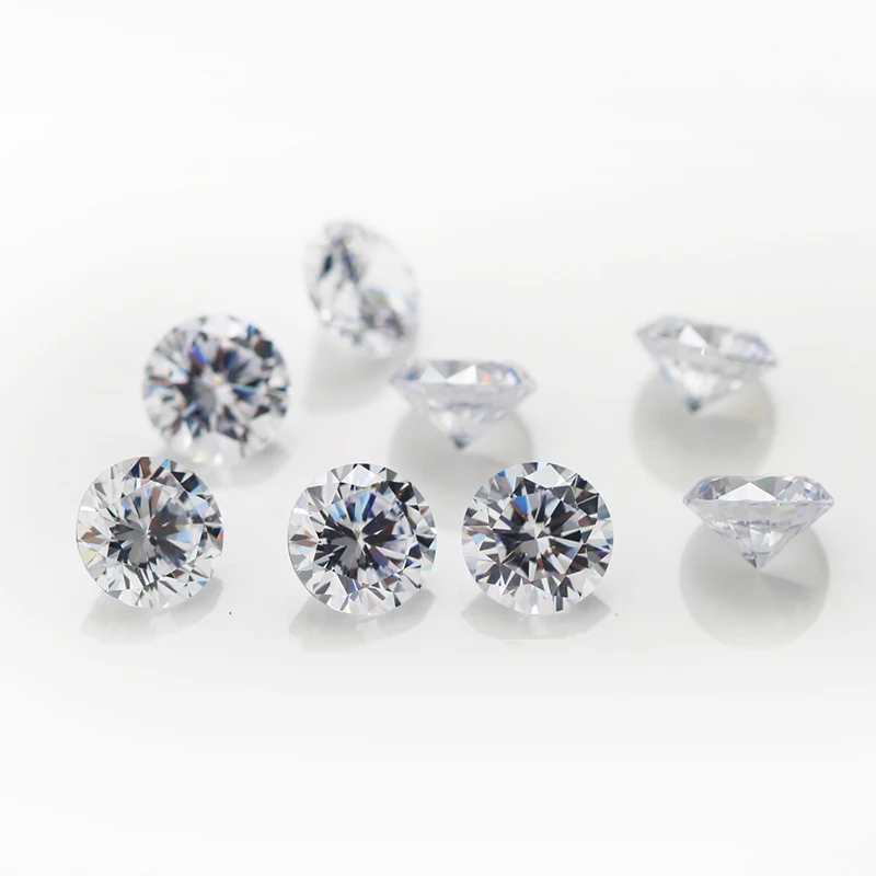 Size:1.0mm~10mm Mix 12 Color Birthday Stone Round Cut Loose Cubic Zirconia Stone Synthetic Corundum5# Spinel113#
