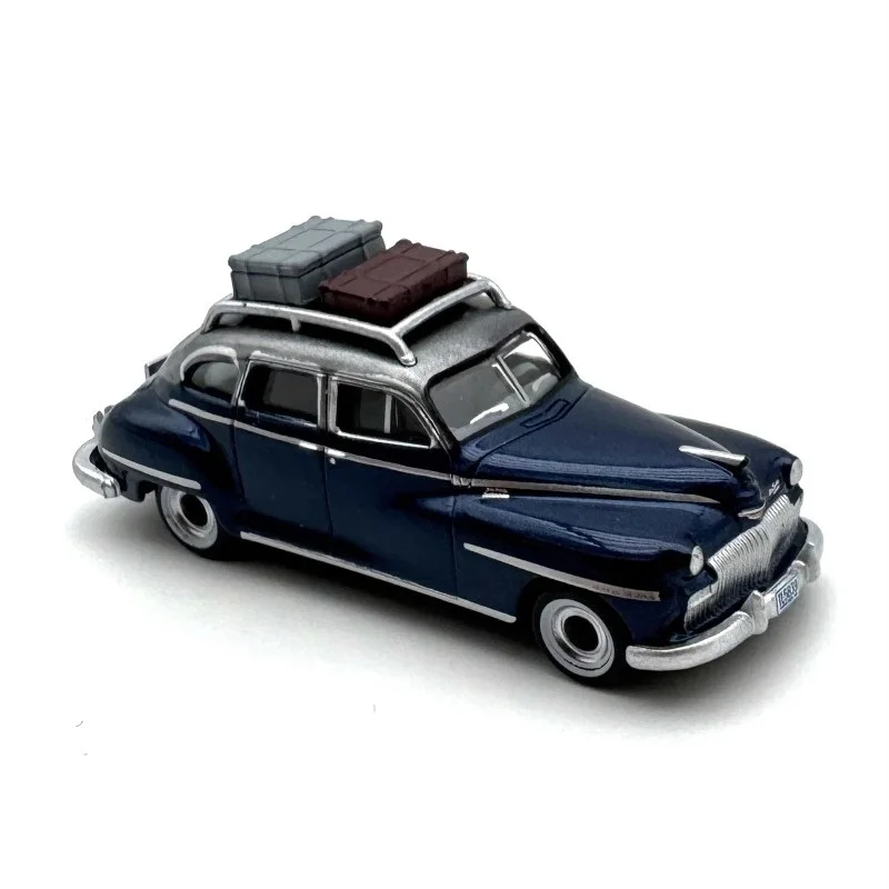 Oxford 1:87 De-soto Station Wagon Blue Alloy Simulation Model Car