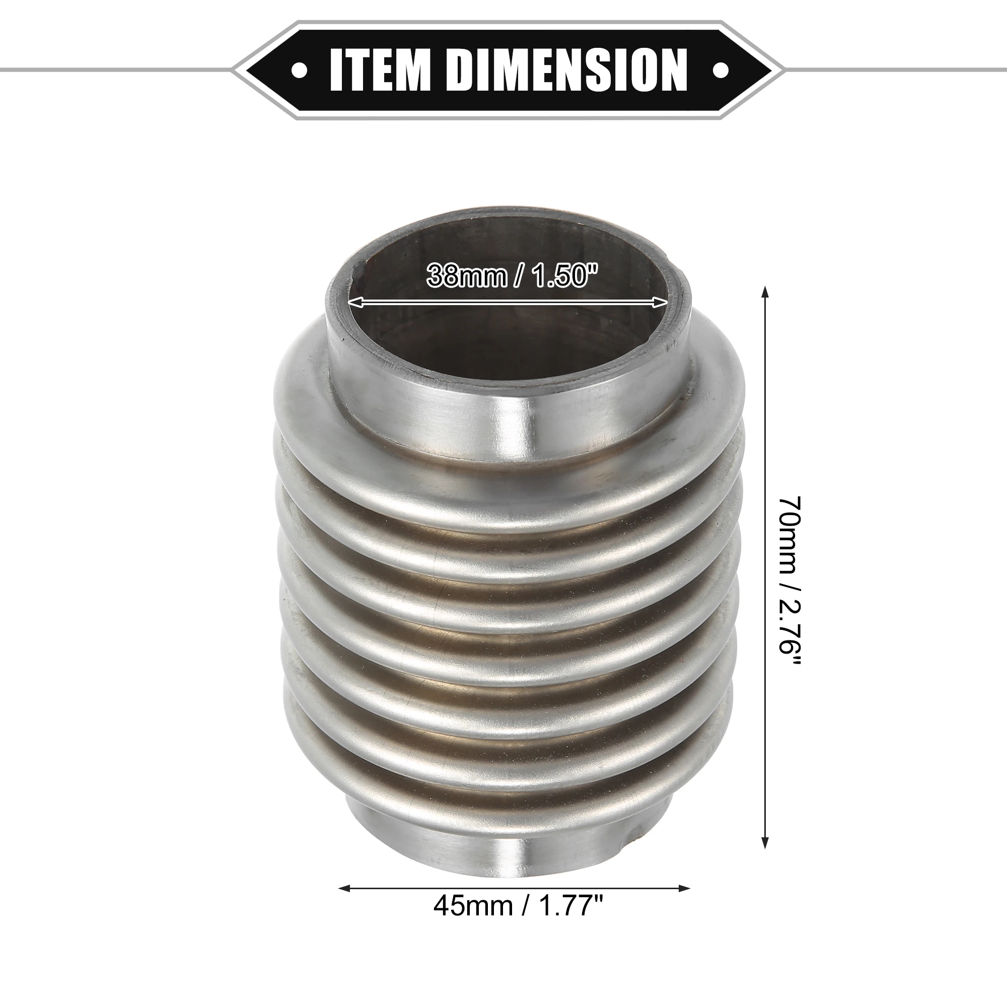 X Autohaux 63x102 مللي متر 63x203 مللي متر 76x102 مللي متر العادم فليكس الأنابيب سيارة الخمار العادم أنابيب مرنة أنابيب العادم العالمي المشترك