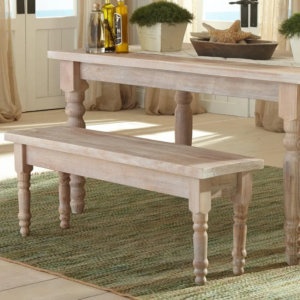 

Valerie Solid Wood Bench with a Driftwood Finish