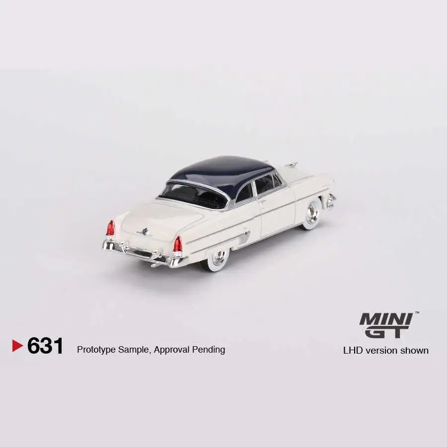 TSM model minigt 1/64 #631 Lincoln Capri 1954 Cream white Die-cast Alloy Car Model Collection Toy Gift