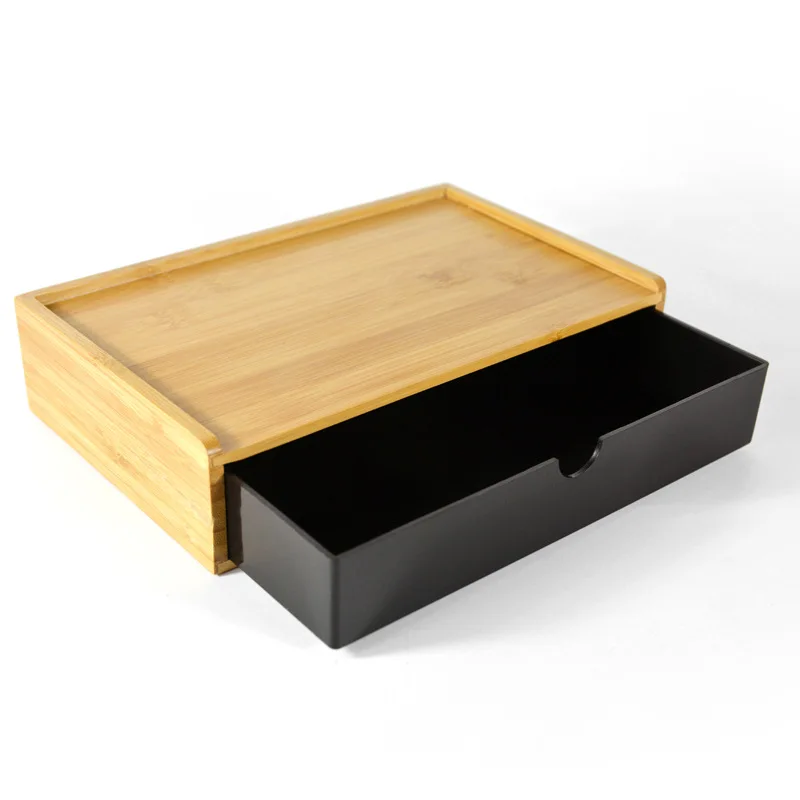 Japanese Style Wooden Bamboo Hotel Toiletries Storage Organizer Pull-out Hotel Room Tooth Set Storage Box Aromatherapy Tray