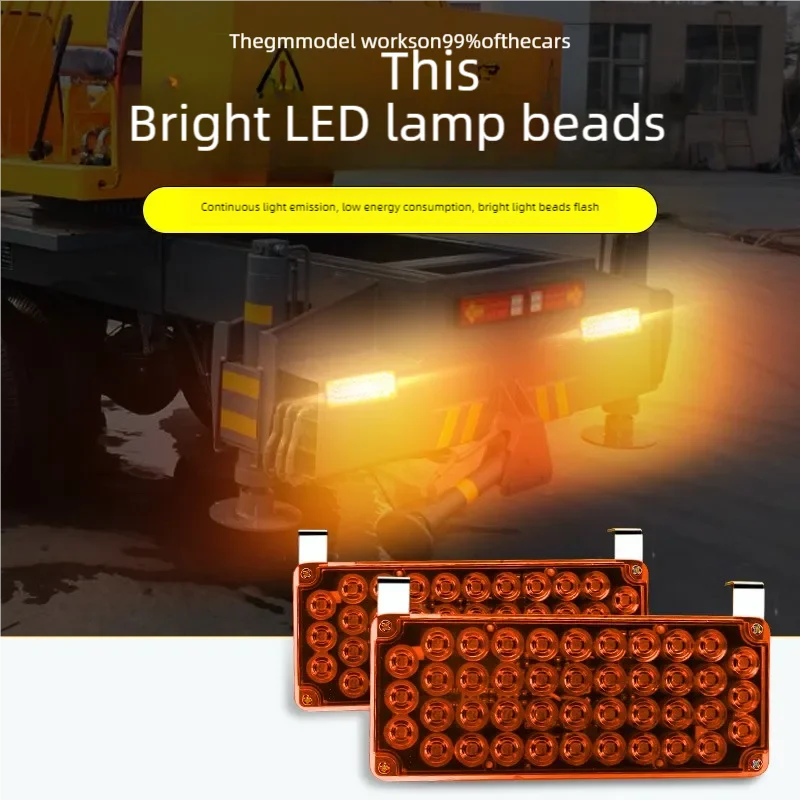 2pcs Led Strobe Warning Light Cheap Strobe Grille Flashing Lightbar Truck Car Beacon Lamp Amber Traffic Light 12V 24V Car Light