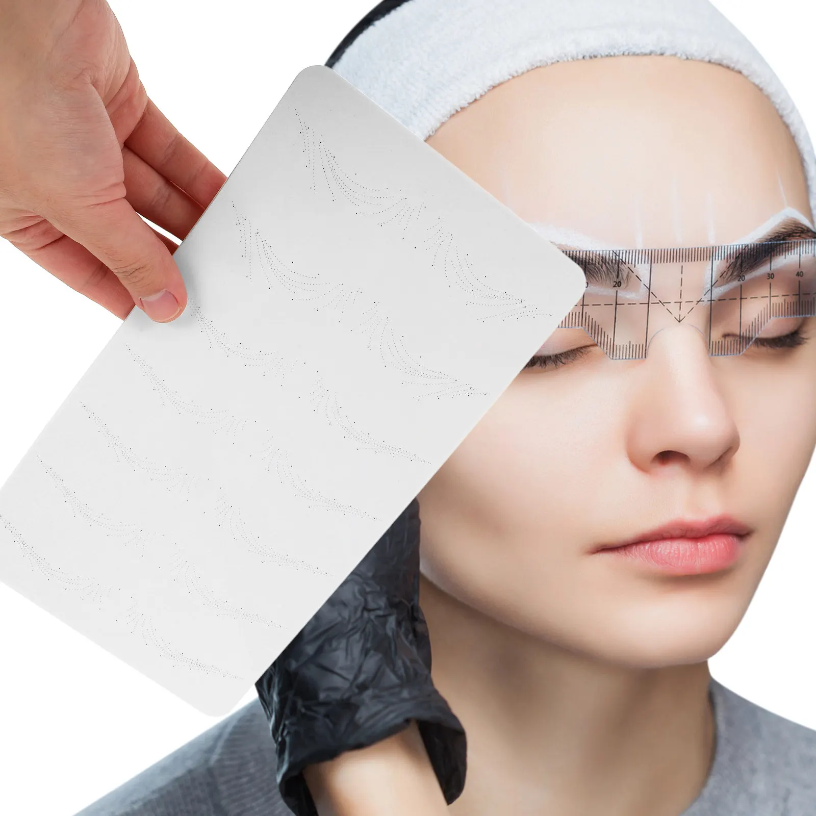 

2 шт. силиконовых тренировочных накладок для татуажа бровей, имитация кожи для отработки макияжа, набор для тренировки бровей, техника рисования и растушевки бровей