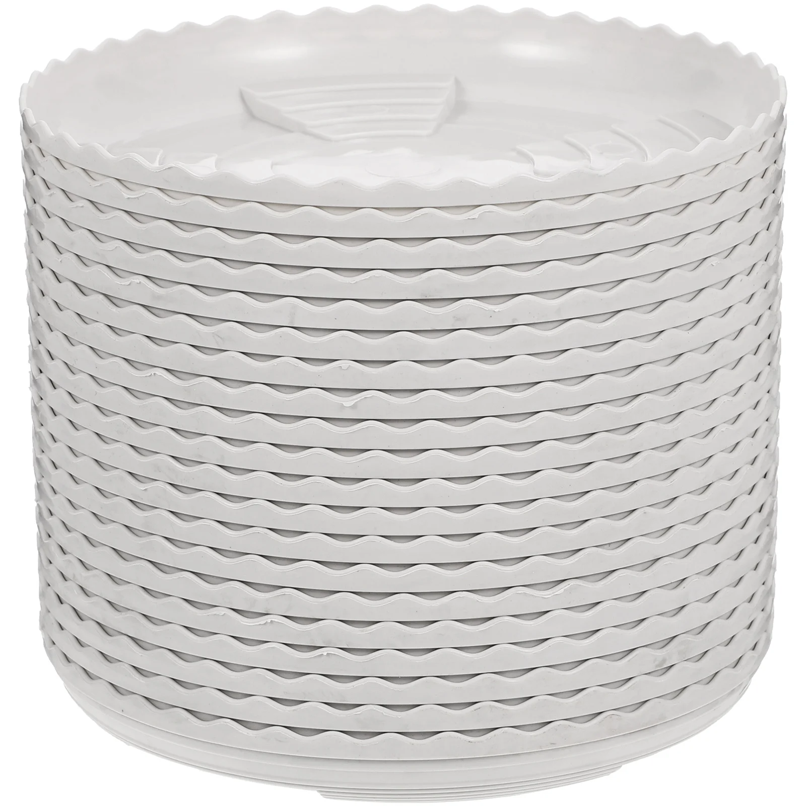

20 Pcs Flower Pot Trays Durable Plastic Material Prevent Water Flow Use Plant Saucers Planter Plates