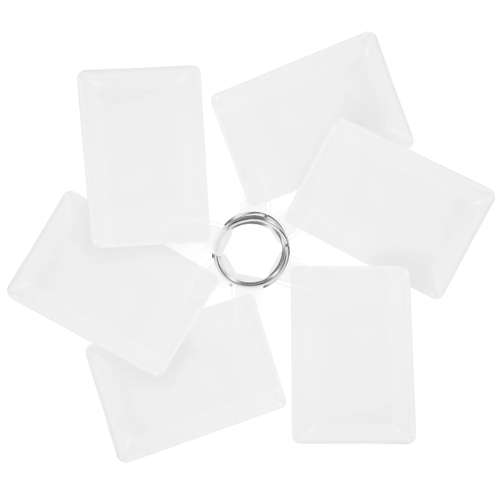 

6Pcs Sublimation Keychains Blanks Multi-Function DIY Key Rings Heat Transfer Decorative Blank Keychain Accessories Gift