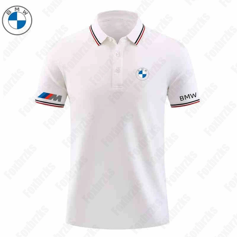 

2025 New Spring And Summer BMW Short Sleeved Polo Shirt Casual And Fashionable Men's BMW 3D Printed Handsome Short Sleeved Top