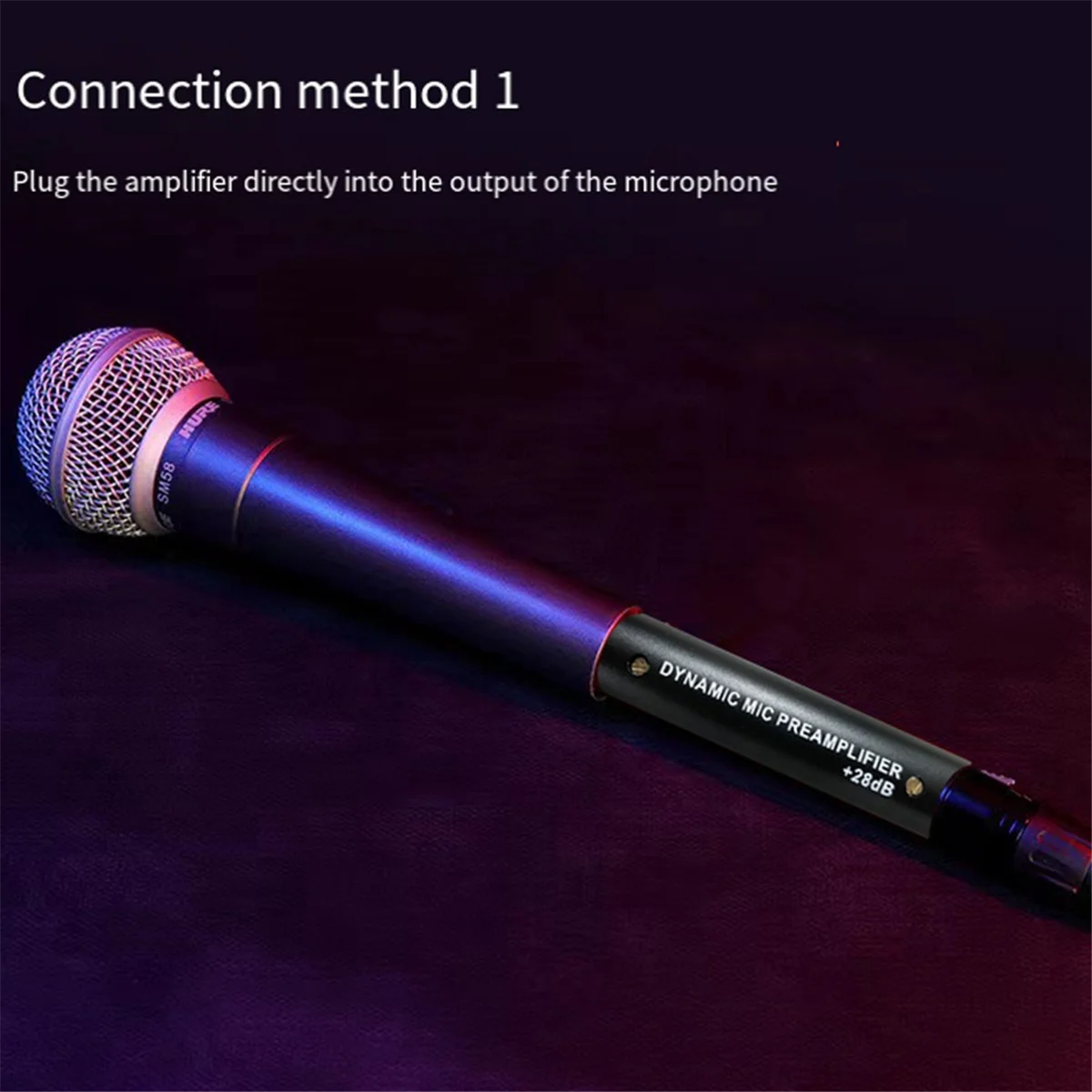 A93P Microphone Preamplifier for DM1 Dynamic 28DB Gain Mic Amplifier for Dynamic and Passive Ribbon Microphones