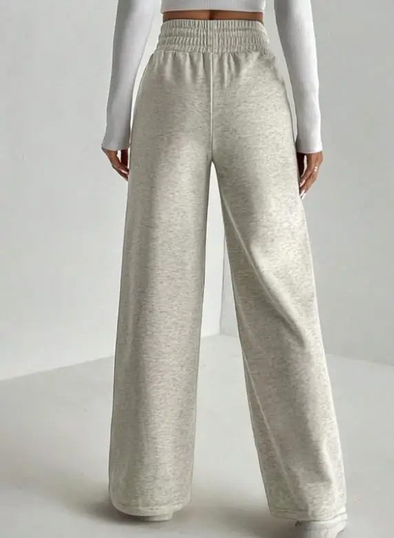 

Casual Loose Wide Leg Pants for Women 2026 Autumn New Style Female Daily Clothing Fashion Women's Drawstring High Waist Trousers