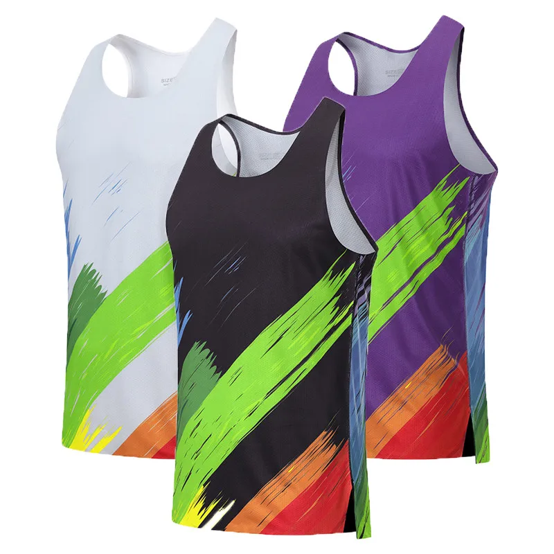 

Adult Men Women Running Hiking Shirts Tight Gym Tank Top Fitness Marathon T-shirts Sport Exercise Basketball Vest Clothes B16