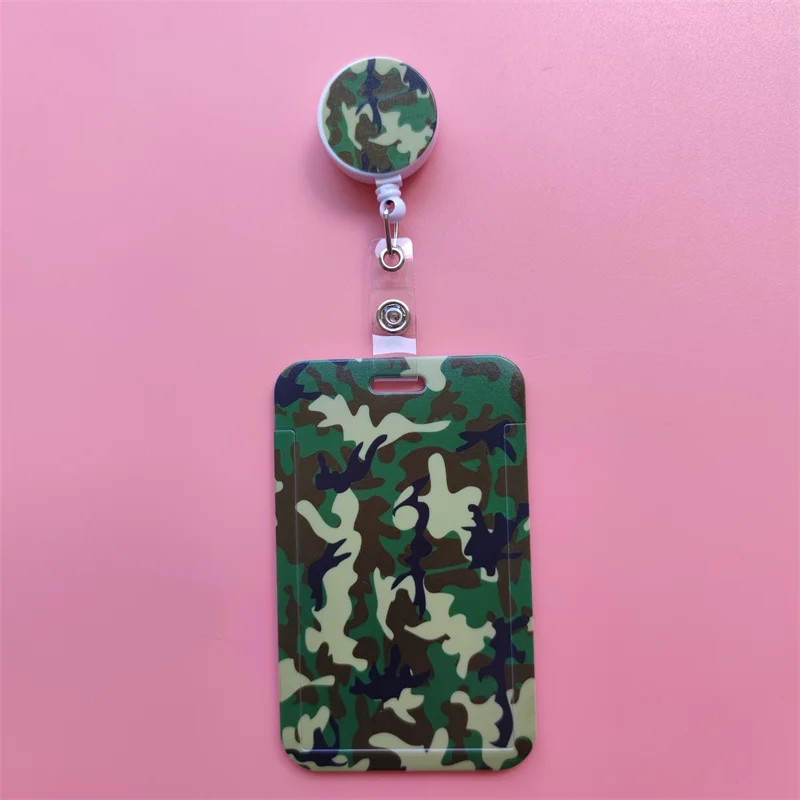 Mode männer Camouflage Karte Fall Lanyard ID Abzeichen Halter Bus Karte Abdeckung Tür Karte Kreditkarte Halter Neck Strap – Detail 14