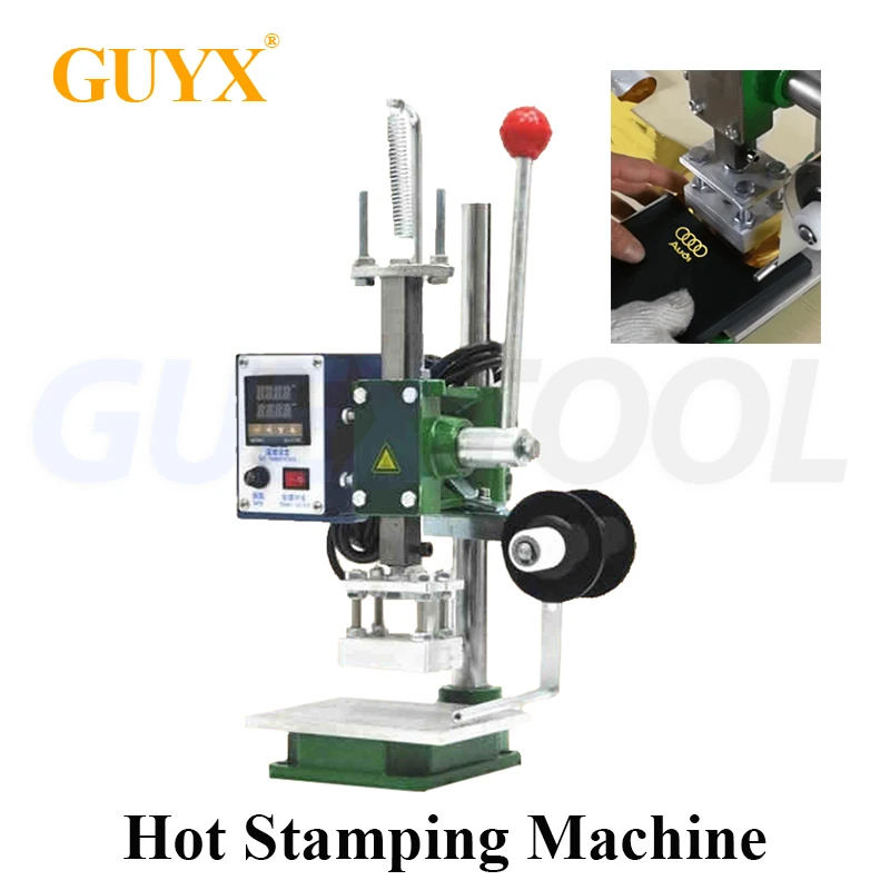 

Leather Craft Imprinting Machine DIY Manual Embossing Press Cut Leathe Hole Puncher Punching Bronzing Tool Hot Stamping Machine