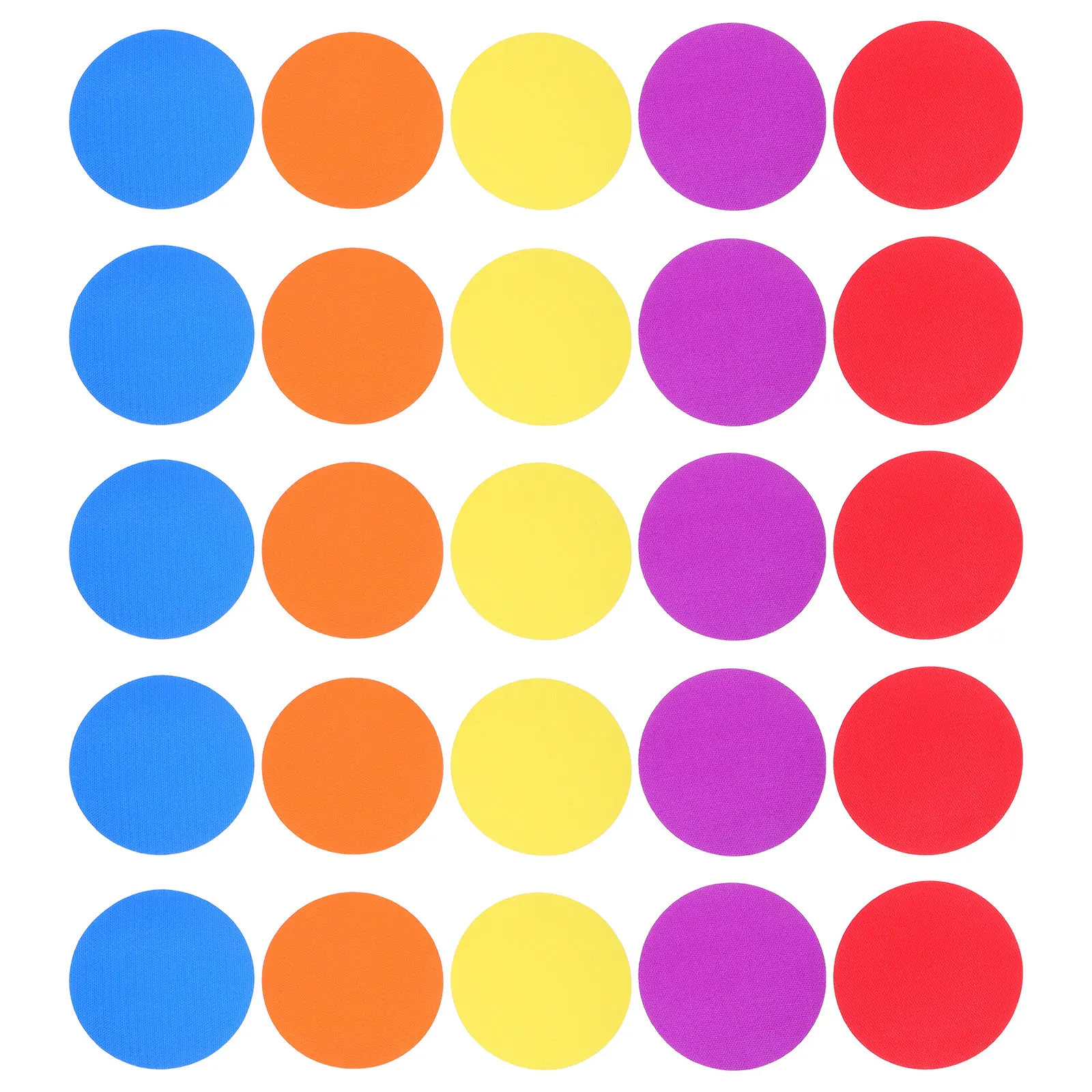 

30 Pcs Circle Rug Game Trainning Sticker Carpet Marker for Family Round Teaching Circular Child