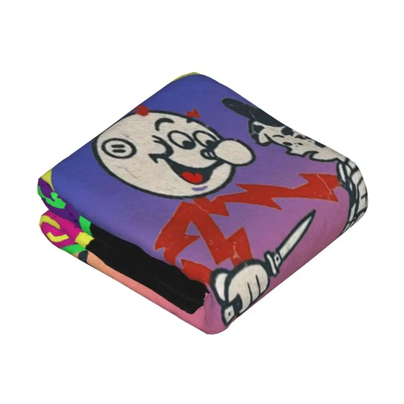 Custom Remember Kids Electricity Will Kill You Blankets Warm Flannel Throw Blanket for Sofa Office Bedspreads
