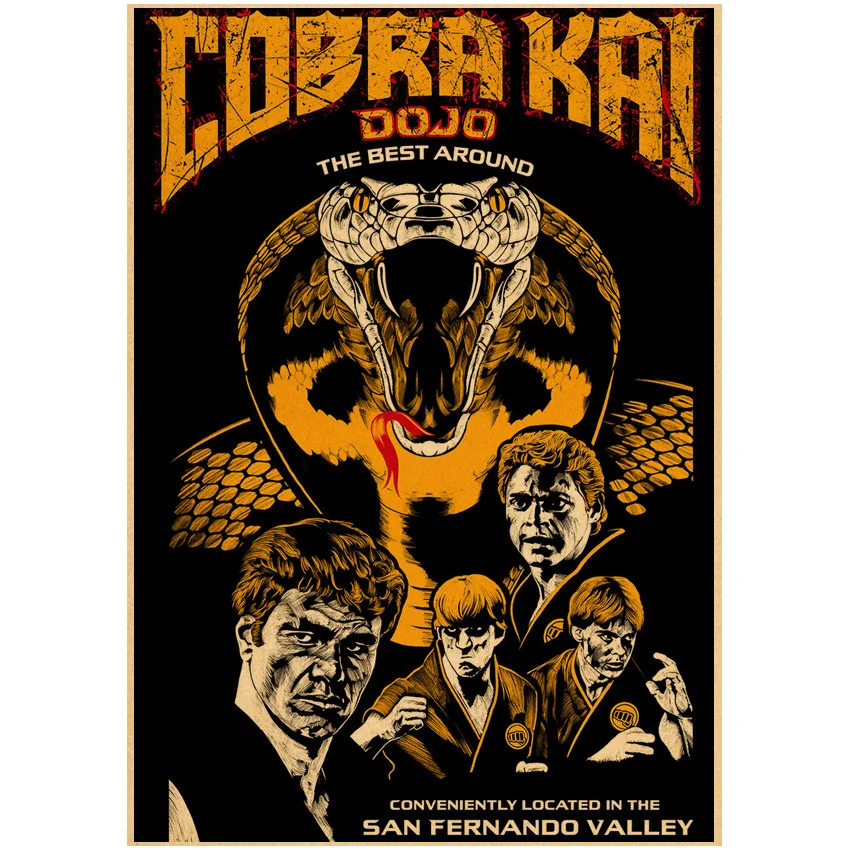 Cobra Kai Wall posters paper bilder plakaty poster vintage affiche murale anime house  schilderij