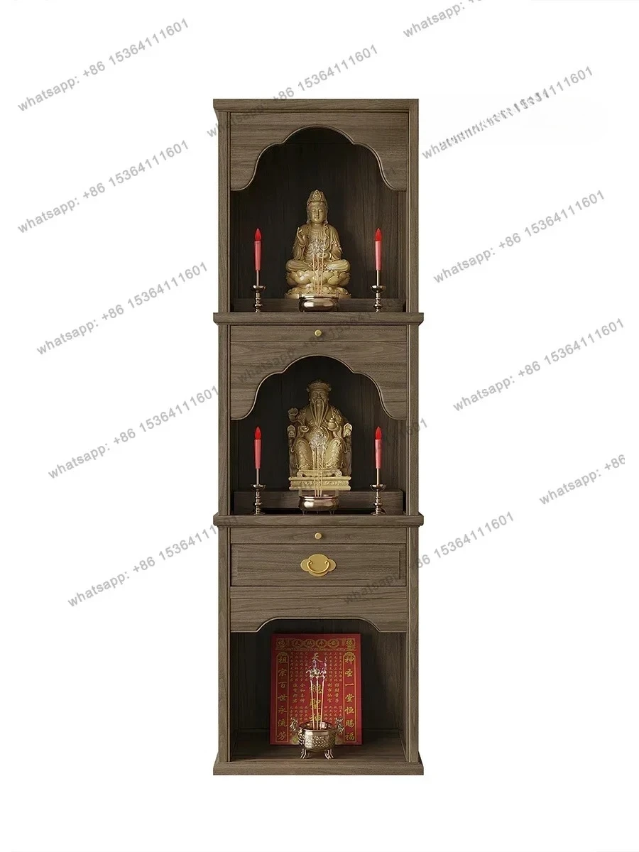 

Buddha Cabinet Solid Wood Three-Layer Buddha Shrine Shrine Buddha Home Prayer Altar Table