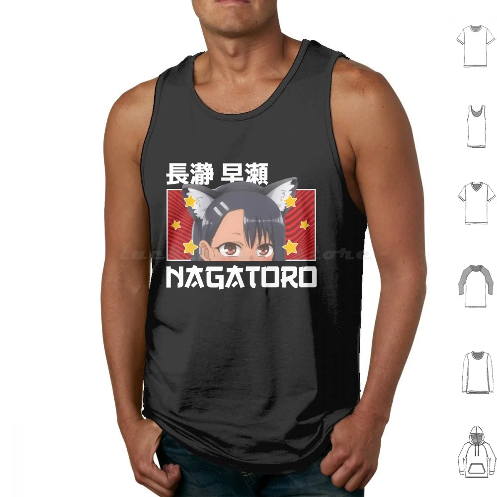 Nagatoro Blush Peeker Tank Tops Print Cotton Anime Nagatoro Nagatoro San Manga Nagatoro Senpai Nagatoro Ijiranaide