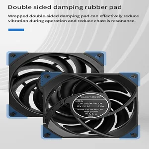 Teacer-Computer Cash Supply System, High Speed, Large Air Volume, PWM, 2150rpm, 120mm, SFDB, PC Gamer, CPU COOL, T30, 12cm 6 Main Sales CPU Gamer Cabinet - №2