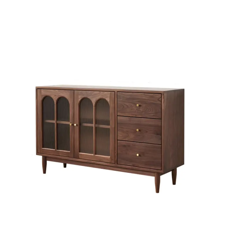 

North American black walnut side cabinet modern simple solid wood