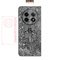 Pain Color Anti-Scratch Sticker For OPPO Find N5 N3 Back+Hinge +Side Full Cover Film Skin For For OPPO Find N
