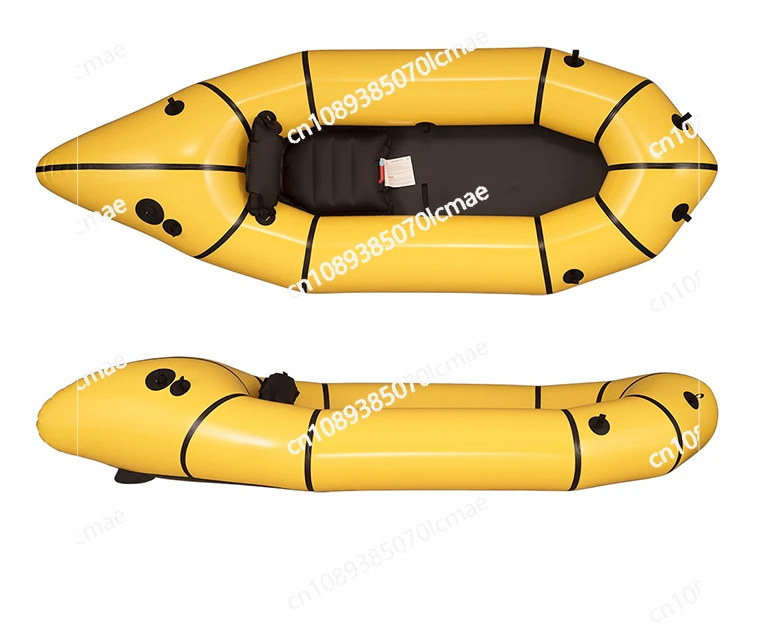 [MRS] Packraft Single PONTO Adventure Fishing Backpack Boat Straw Boat Portable Ultra Light Inflatable Kayak