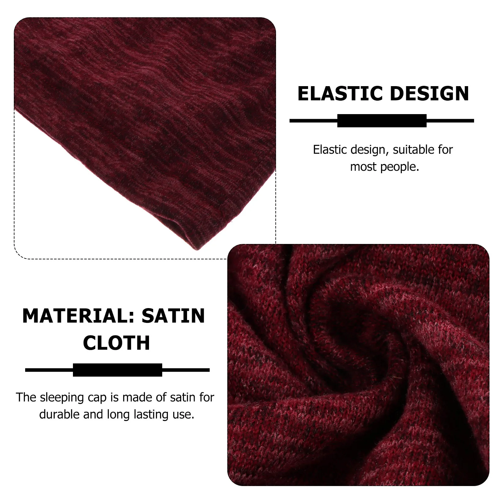 1 قطعة قبعة النوم مزدوجة اللون لينة مرنة العناية بالشعر بونيه ليلة النوم ماكياج الاستحمام النساء الرجال الرطوبة قفل تألق