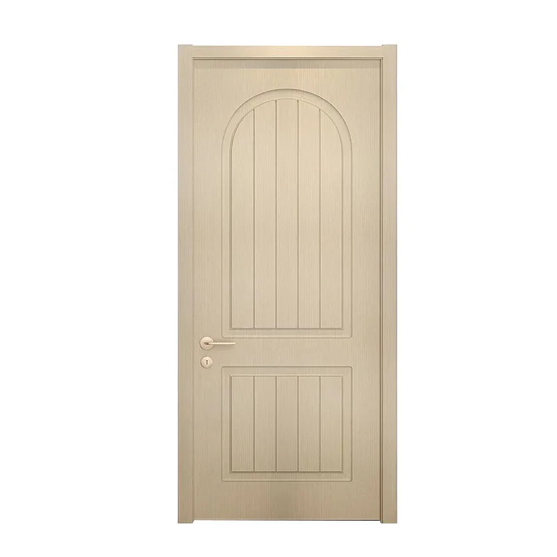 Cheap price MDF wooden door for house hot sale Africa interior flush bedroom aluminum finished door design