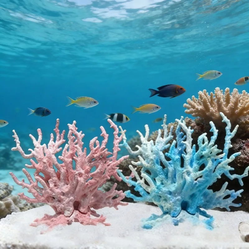 

Artificial Aquatic Plants Aquarium Decor Realistic Coral Rockery Tree Branches Non-Toxic Fish Tank Ornament Lifelike Underwater