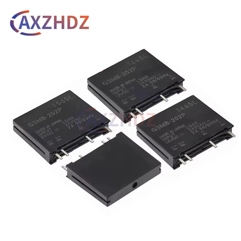 1Pcs 5V G3MB-202P 12V 24V DC-AC Solid State Relay Module G3MB 202P PCB SIP SSR AC 240V 2A Snubber Circuit Resistor Relay Switch