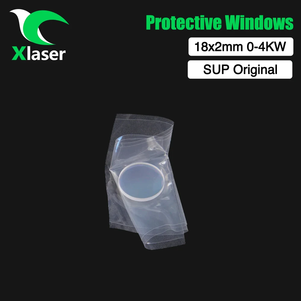 XLaser 100Pcs/Lot Laser Welding Lens Hand-Held Protective Window Lens 18x2mm For CQWY Sup20 WSX Fiber Laser Welding Head 0-4KW